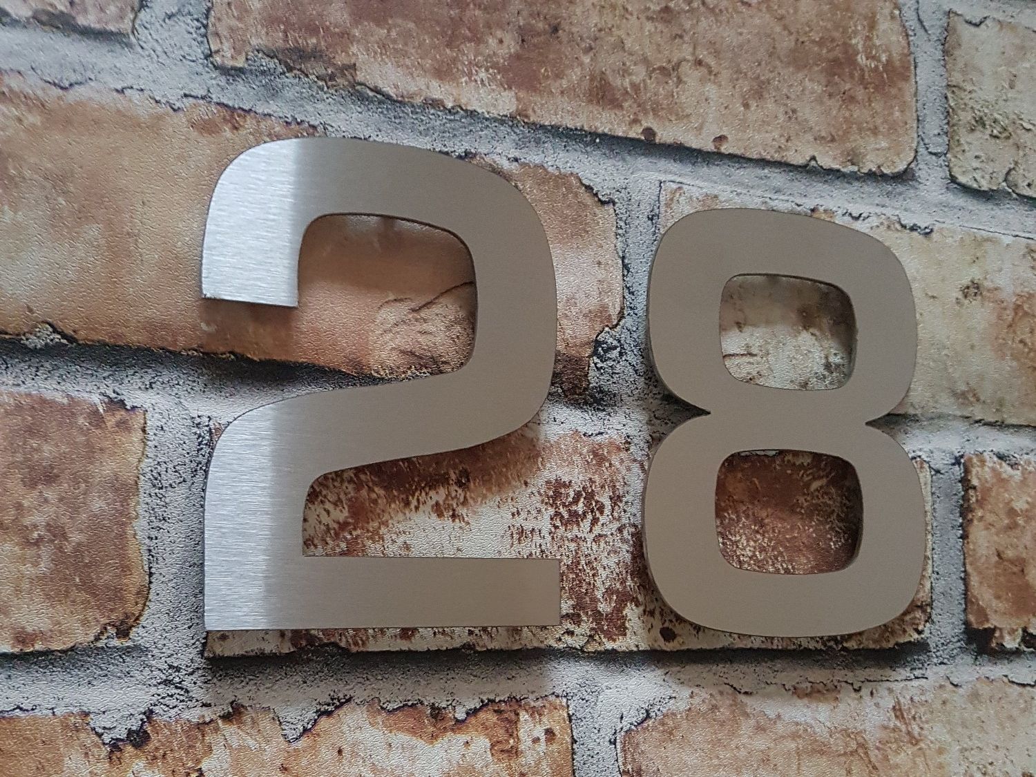 Metal house numbers